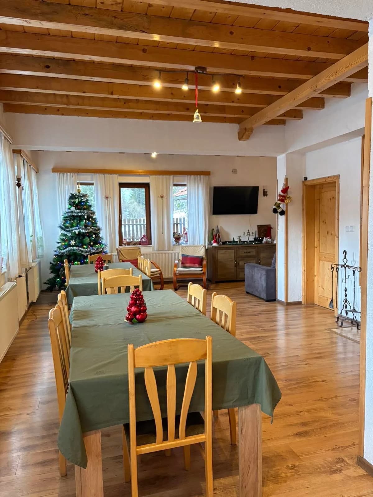 The common room and dining area at House Maria